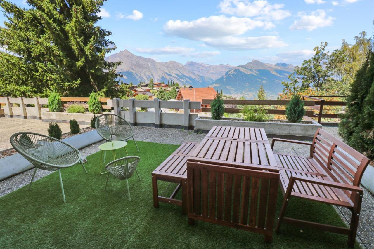 Le Cocon à Leo - Superbe appartement avec piscine Nendaz Exterior foto